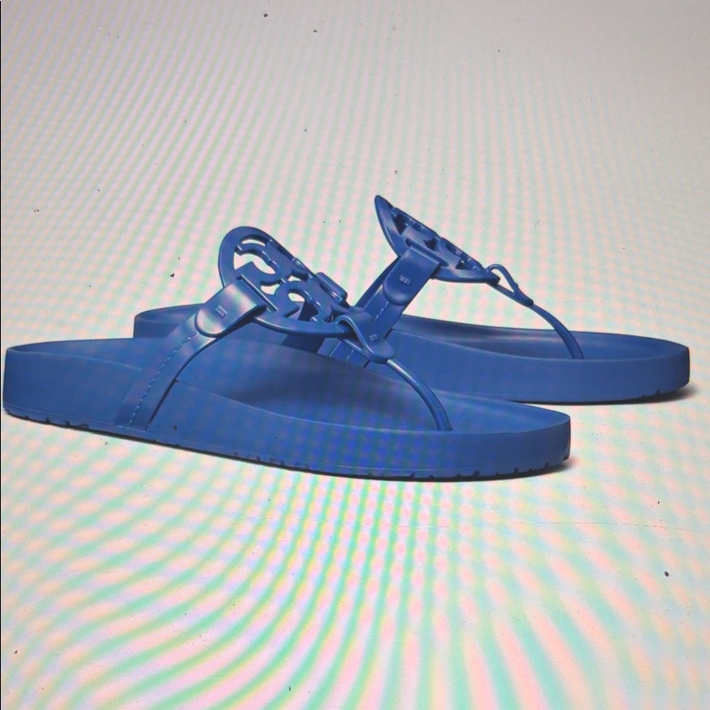Tory Burch Blue Miller Cloud Thong Sandals
